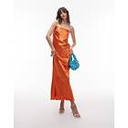 TOPSHOP Satin Bandeau Slip Maxi Dress