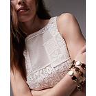 TOPSHOP Crochet Patchwork Dropped Hem Mini Dress