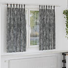vidaXL Sammet Gardiner 2 st med Öljett Grå 175x140 cm