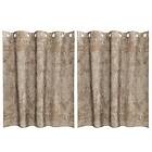 vidaXL Sammet Gardiner Champagne Polyester 140 x 140 cm