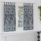 vidaXL Sammetsgardiner 2 st med Ögla Silvergrå 175x140 cm