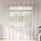 vidaXL Voile gardiner med genomföringar 2 st gräddvita 140x245 cm