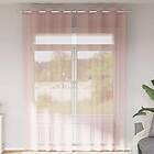 vidaXL Voile gardiner med genomföringar 2 st rosa 140x300 cm
