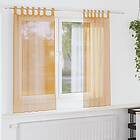 vidaXL Voile gardiner med öglor 2 st orange 140x140 cm