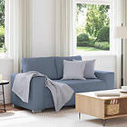 vidaXL Loveseat soffa blå 120 cm manchestertyg
