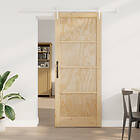 vidaXL Skjutdörr med Hårdvarusats 86x211 cm Solid Trä Furu
