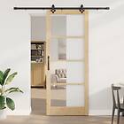 vidaXL Skjutdörr med Monteringsset 93x232 cm Massiv Furu