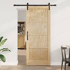 vidaXL Skjutdörr med Bansomdelsset 86x211 cm Massivt Trä Tall