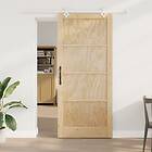 vidaXL skjutdörr med hårdvarukit 93x211 cm massivt tall