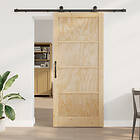 vidaXL Skjutdörr med Uppsättningsset 93x211 cm Solid Tall