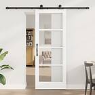 vidaXL Skjutdörr med Skjutdörrsset 'ORKDAL'Vit 78x202 cm