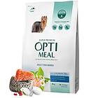 Optimeal Complete dry pet food for adult dogs of miniature breeds high in salmon