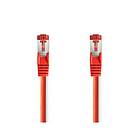 Nedis CAT6 Nätverkskabel RJ45 hane RJ45 hane S/FTP 0,50 m Rund LSZH Röd Label