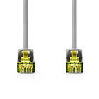 Nedis CAT7 nätverkskabel S/FTP RJ45 hane RJ45 hane 0,25 m Snagless Rund LSZH Grå Label
