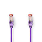 Nedis CAT6 Nätverkskabel RJ45 hane RJ45 hane S/FTP 1,00 m Rund LSZH Violett Label