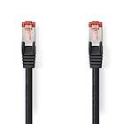 Nedis CAT6 Nätverkskabel RJ45 hane RJ45 hane S/FTP 1,50 m Rund LSZH Svart Label