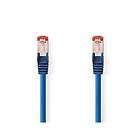 Nedis CAT6 Nätverkskabel RJ45 hane RJ45 hane S/FTP 15,0 m Rund LSZH Blå Label