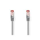 Nedis CAT6 Nätverkskabel RJ45 hane RJ45 hane S/FTP 1,00 m Rund LSZH Grå Label