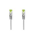 Nedis CAT7 nätverkskabel S/FTP RJ45 hane RJ45 hane 2,00 m Snagless Rund LSZH Grå Label