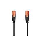 Nedis CAT6 Nätverkskabel RJ45 hane RJ45 hane U/UTP 2,00 m Rund PVC Svart Label