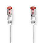 Nedis CAT6 Nätverkskabel RJ45 hane RJ45 hane S/FTP 0,50 m Rund LSZH Vit Label