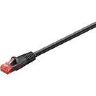 Goobay Patchkabel CAT 6 för dragning utomhus, U/UTP, svart kopparledare (CU), dubbelt yttre hölje (PE), 10 m