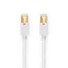 Nedis CAT6 Nätverkskabel RJ45 hane RJ45 hane S/FTP 15,0 m Rund LSZH PVC Vit Kartong med fönster