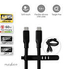 Nedis USB-kabel USB 3,2 Gen 1 USB-C™ Hane USB-C™ Hane 60 W 8K@30Hz 5 Gbps Nickel