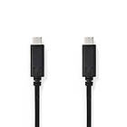 Nedis USB-kabel USB 3,2 Gen 1 USB-C™ Hane USB-C™ Hane 60 W 4K@60Hz 5 Gbps Nickel