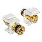 DeLock Keystone module binding post > thread nut black white
