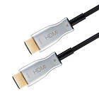 Goobay Optisk hybrid höghastighets HDMI™-kabel med Ethernet (AOC) Höghastighetskabel, 4K 60 Hz, för långa överföringsavstånd, 40 m