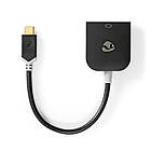 Nedis USB-C™ Adapter USB 3,2 Gen 1 USB-C™ Hane VGA hona 15p 1920x1200 0,20 m Rund Guldplaterad PVC Antracit Window Box med Euro Lock