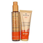 Nuxe Sun Set 250ml Tanning Oil High Protection SPF30 Face & Body 150ml/Refreshing After-Sun Lotion Face&Body 100ml