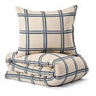 Lord Nelson Norgård Rutigt Satin Beige Bäddset Enkeltäcke 150x210 Victory