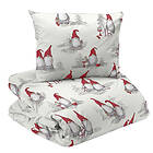 Redlunds Midnatt Tomte Vit Bäddset Enkeltäcke 150x210