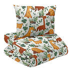 Redlunds Danilo Gul Dinosaurier Barn Bäddset Enkeltäcke 150x210