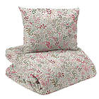Redlunds Hage Pistage Blommigt Bäddset Enkeltäcke 150x210