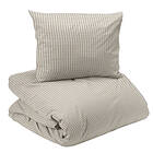 Redlunds Malte Beige Randigt Bäddset Enkeltäcke 150x210
