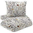Redlunds Cecilia Beige Blommigt Bäddset Enkeltäcke 150x210