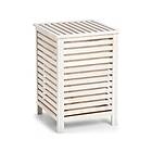 Zeller Tvättkorg I Vit Trä 45 X Cm 125L