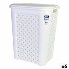 Tontarelli Tvättkorg Arianna 8105408_112 50l Vit 44 x 35 x 55 cm (6 antal)