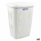 Tontarelli Tvättkorg Laundry Med lock 45l Vit 41 x 33,2 x 54,5 cm (12 antal)