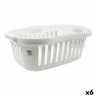 Tontarelli Tvättkorg Hipster Vit 50l 66 x 44 x 25 cm (6 antal)
