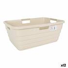 Tontarelli Tvättkorg Maya Beige Plast 54,5 x 37,5 x 22 cm (12 antal)