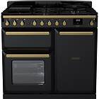 Rangemaster Estel Deluxe ESDL100DFPGBL/AB1 100cm Black Antique Brass