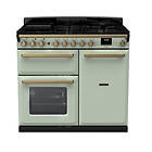 Rangemaster Estel Deluxe ESDL100DFPMNT/AB1 100cm Mint Antique Brass
