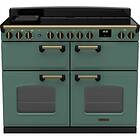 Rangemaster Classic Deluxe BC Mineral Green Antique Brass