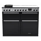 Rangemaster Edge Deluxe EDDLB110EIGBLK/CM1 110cm Black Glass Chrome