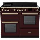 Rangemaster Estel Deluxe ESDLO110EIPBOR/AB1 110cm Bordeaux Antique Brass