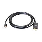 C2G Mini DisplayPort Male to HDMI Male Passive Adapter Cable 4K 90cm